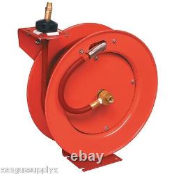 Professional Heavy Duty Retractable Air Hose Reel Assembly 50' Foot X 1/2
