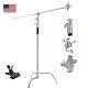 Professional Heavy Duty Studio C-stand With Gobo Arm Grip Heads Century Stand
