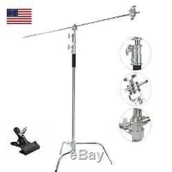 Professional Heavy Duty Studio C-Stand with Gobo Arm Grip Heads Century Stand