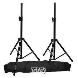 Professional Heavy Duty Tripod Speaker Stand Sets (8 Total Stands) with Bags