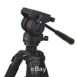 Professional Heavy Duty Video Camera Photo Tripod Monopod with Fluid Drag Head