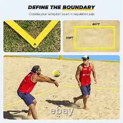 Professional Heavy Duty Volleyball Net Outdoor with Adjustable Height Poles/Bags