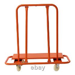 Professional Heavy-duty Dry-type Wallboard Trolley Orange Cart 4 Swivel Wheels