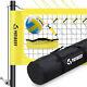 Professional Outdoor Volleyball Net Set Winch System Heavy Duty Portable Bag