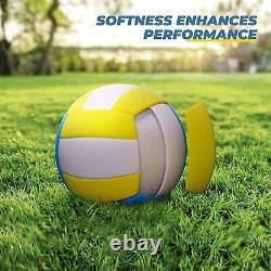 Professional Portable Volleyball Net Set with Heavy Duty Poles Ball Pump Beach