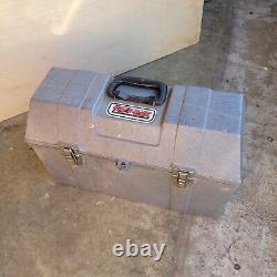Professional TUFF-BOX Tool Box Heavy Duty 19x 8 x 12-1/2 Tall Gray Contico
