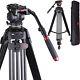 Professional Video Tripod 72 Inch Heavy Duty, 360 Degree Fluid Head And 2-sect
