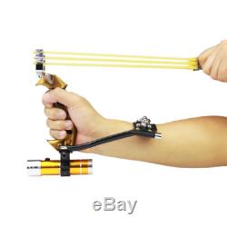 Professional Wrist Sling Rocket Hunting Slingshot Heavy Duty Launching For Adult
