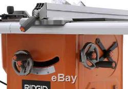 RIDGID 13 Amp 10 In Professional Cast Iron Table Saw Heavy Duty Stand Powerful