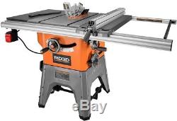 RIDGID Professional Table Saw with Stand Heavy Duty Powerful Extra Large Glide