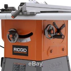RIDGID Professional Table Saw with Stand Heavy Duty Powerful Extra Large Glide