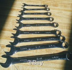 SK PROFESSIONAL TOOLS Combo Wrench Set, SAE, 1/4 to 1-1/4 in, 16 Pc, Made in USA