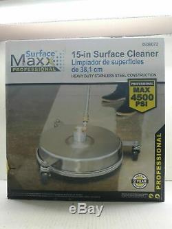 Surface Maxx Pro 15 in. 4500 PSI Heavy Duty Stainless Steel Surface Cleaner