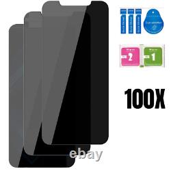 Tempered Glass Privacy Screen Protector For iPhone 13 12 11 XS XR X 8 7 6 SE Lot