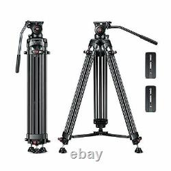 Tilt Tension Design? 70.8 Professional Heavy Duty Video Camera Tripod with