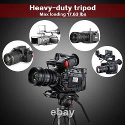 Tilt Tension Design? 70.8 Professional Heavy Duty Video Camera Tripod with Fl