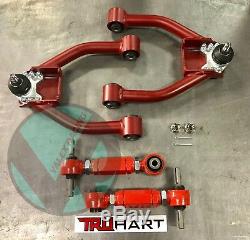 Truhart Front & VMS Rear Red Camber Kit Combo 97-01 Honda CRV TH-H219 VMS Pro