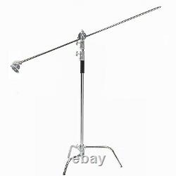 US Professional Heavy Duty Studio C-Stand with Gobo Arm Grip Heads Century Stand