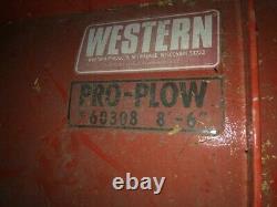 Used Western 8'6 pro plow, Snow Plow, Red, Heavy Duty, Professional