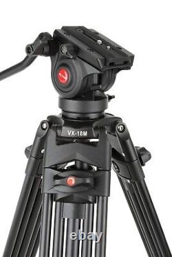 VILTROX VX-18M 1.8m Professional Heavy Duty Alloy Camera Video Tripod Fluid Head