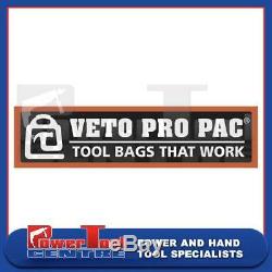 Veto Pro Pac OT-LC Open Top Heavy Duty Compact 36 Pockets 4 Zipped Tool Bag