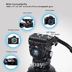 Video Camera Tripod with Fluid Head Professional Heavy Duty SH15T+BCH-10