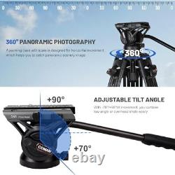 Video Tripod, 74 Professional Heavy Duty Camera Tripods with Quick Release