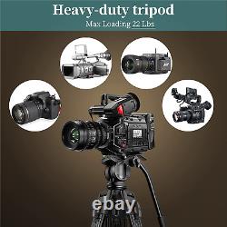 Video Tripod with Carry Bag, 33 Lbs Load Capacity Professional Heavy Duty Alumin