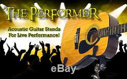 WALK UP & PLAY! Heavy-Duty PRO Performance Acoustic Guitar Stands For Live Shows