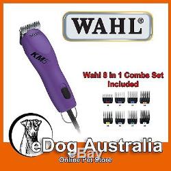 Wahl Professional Animal Dog KM5 2-Speed Heavy Duty Clipper Kit + Wahl Combs Set