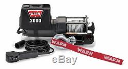 Warn 92000 2000 LB DC Series 12 Volt Electric Winch For ATV UTV SXS Trailer