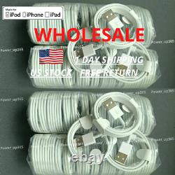 Wholesale Bulk Lot 3/6FT USB Charger Cable For Apple iPhone SE 6 7 8 11 12 13 14