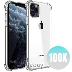 Wholesale Bulk Lot Shockproof Bumper Clear Case For iPhone 11 Pro Xs Max XR 8 7