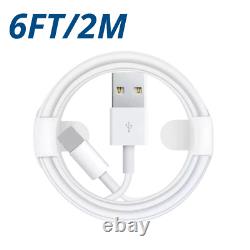 Wholesale Lot USB Cable 3/6Ft For Apple iPhone 14 13 12 11 8 7 6 5 Charger Cord