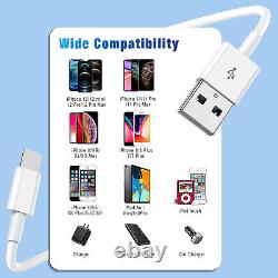 Wholesale Lot USB Cable Charger Cord 3/6Ft For iPhone 14 13 12 11 X XR 8 7 6 SE