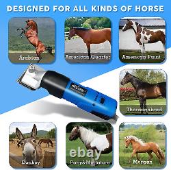 Wild Edge Horse Clipper, Heavy-Duty Light-Weight Professional Equine Grooming Ki