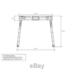 Workbench Table Portable Jobsite Foldable Light Weight Heavy Duty Slip Proof
