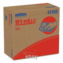 Wypall X70 Heavy Duty Wipers Pop-Up Box, White, 10 Boxes (KCC41455)