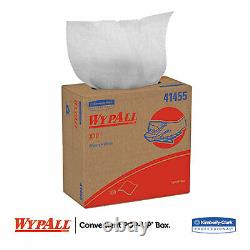 Wypall X70 Heavy Duty Wipers Pop-Up Box, White, 10 Boxes (KCC41455)
