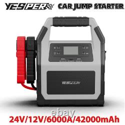 YESPER 24V Jump Starter 6000A Professional Booster Heavy Duty Jumper Box Truck