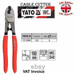Yato Professional Heavy Duty Cable Wire Cutter Size 160 mm 6 YT-1966