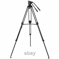 ZOMEI Pro Heavy Duty Video Camera Tripod with Fluid Pan Head For DSLR Camcorder