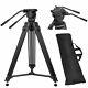Zomei Pro Tripod Vt666 With Damping Fluid Penhead Heavyduty For Camcorder Camera
